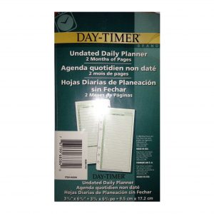 Day-Timer Undated Daily Planner 2 Months of Pages #68384