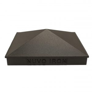 Nuvo Iron Black 5.5" x 5.5" Pyramid Ornamental Aluminium Post Cap Fencing- PCP03