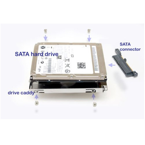 Caddy HP Pavilion DV9000 Series 320GB 2.5" SATA Laptop Hard Drive SATA Adapter 