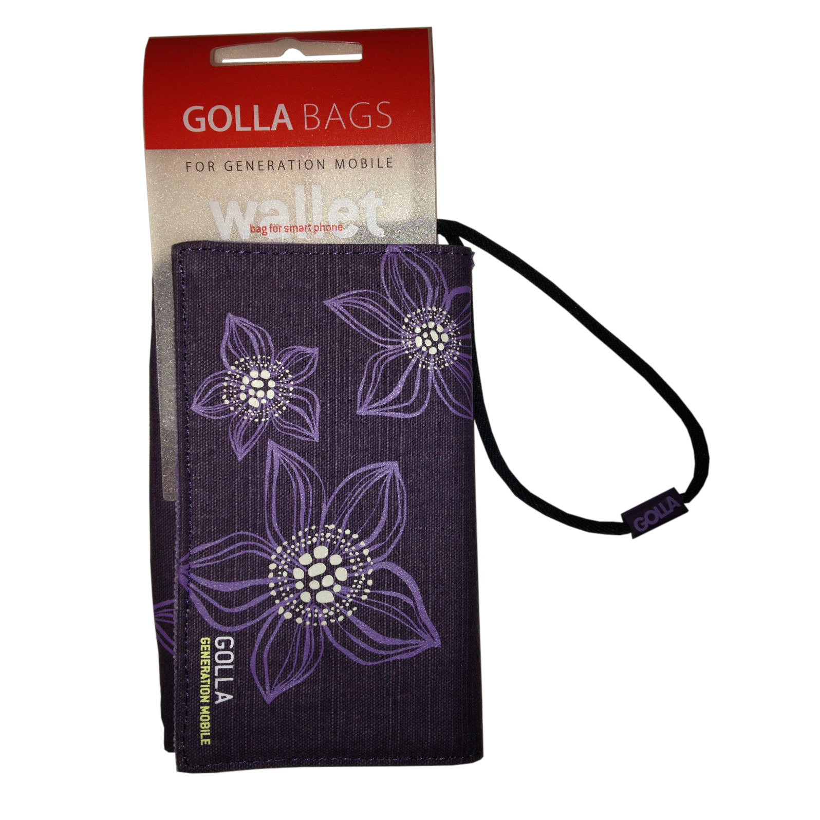 Cash ID MP3 in Purple Cards Golla Bags Wristlet for Smart Phone 