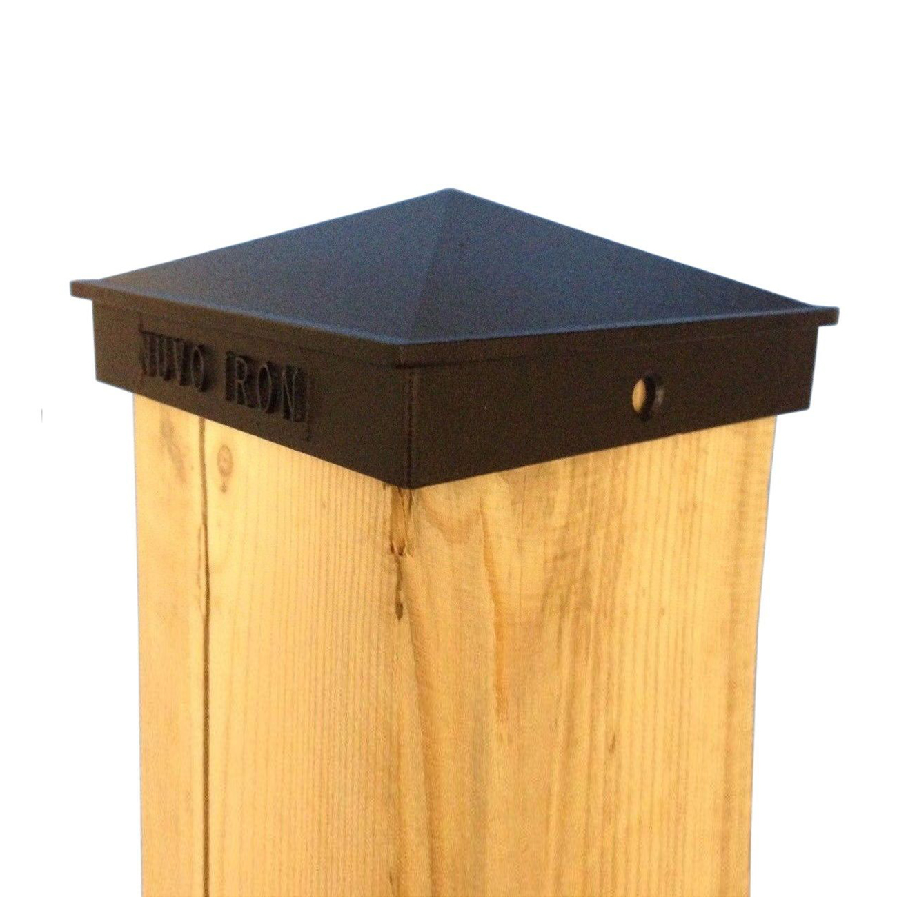 Nuvo Iron 3.5" x 3.5" (Nominal 4" x 4") Pyramid Ornamental Aluminium