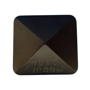 Nuvo Iron 3.5" x 3.5" Eazy Cap for 3.5" x 3.5" Posts with Rounded Corners - Black - PCP11BLK