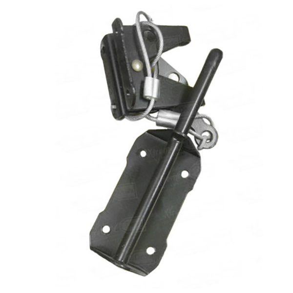Ring Gate Latch - Twisted Black | Yester Home