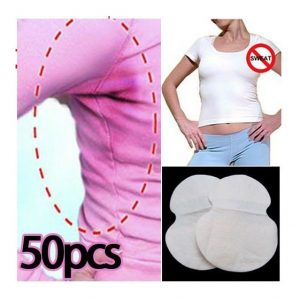 50pcs Disposable Underarm Sweat Guard Pads Armpit Sheet Dress Clothing Shield