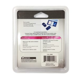 Targus Memory Card Storage Case - Aluminum - 2 Memory Card - TGC-UMW