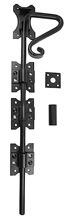 Nuvo Iron Black Antique Look Colonial Cane Bolt