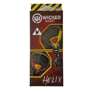 Wicked Audio Helix WI-2002 Ear-Hugger Maroon/Yellow
