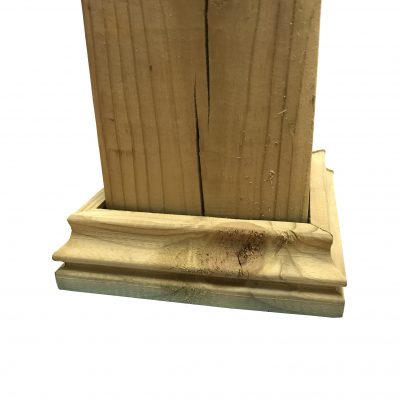 Cambium Pressure Treated Wood Decorative Post Base For Fence And