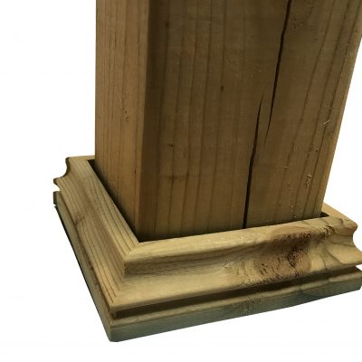 Cambium Pressure Treated Wood Decorative Post Base For Fence And