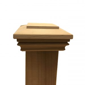 Cedar Plateau Wood Post Cap for 3.5" x 3.5" Fence and Deck Posts