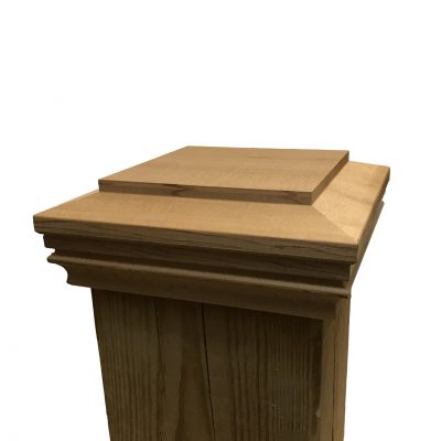 Cedar Plateau Wood Post Cap For 5 5 X 5 5 Fence And Deck Posts