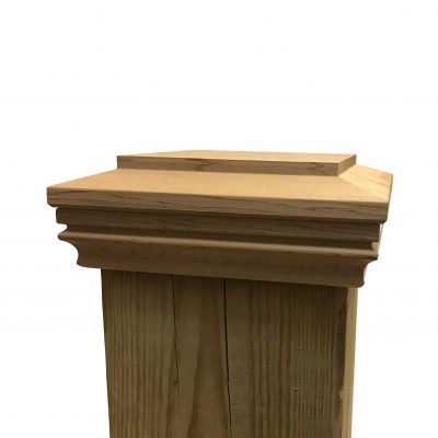 Cedar Plateau Wood Post Cap For 5 5 X 5 5 Fence And Deck Posts