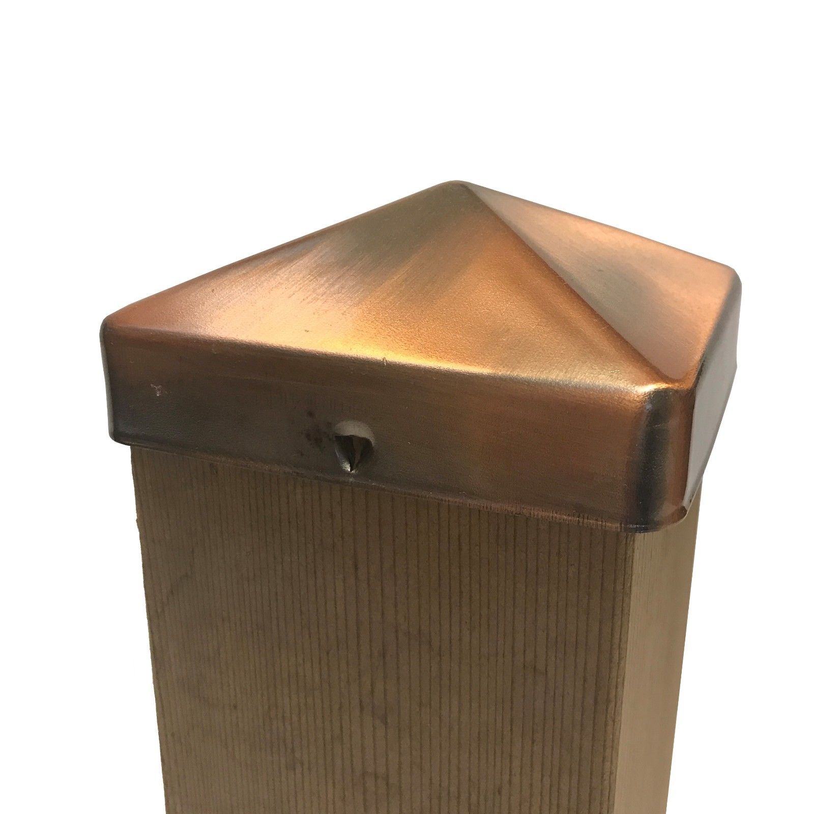Nuvo Iron US Eazy Cap for 3.5" x 3.5" Posts Copper Plated Pressure Fit 