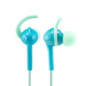 Wicked Audio WI3352 Fang Anchor Fit Earbuds With Microphone - Blue/Aqua