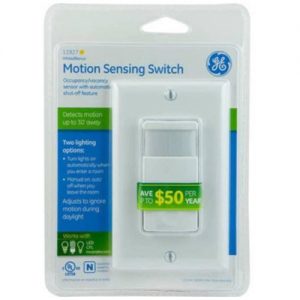 General Electric In-Wall Motion Sensing Switch With Vacancy Option