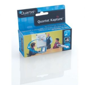 Quartet Kapture Dry-Erase Ink Refill Cartridges, 6 Pack, Black (23704)