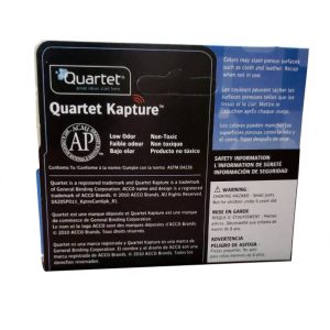 Quartet Kapture Dry-Erase Ink Refill Cartridges, 6 Pack, Black (23704)