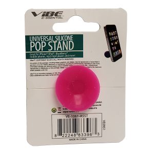 Vibe Universal Silicone Pop Stand - VE-1061-ASST - Pink