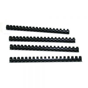 GBC Premium Matte CombBind Binding Spines, 0.75-Inch Spine Diameter, Black, 150 Sheet Capacity, 100 Spines (4090314)