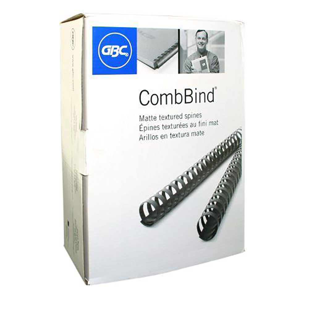 gbc-premium-matte-combbind-binding-spines-0-75-inch-spine-diameter