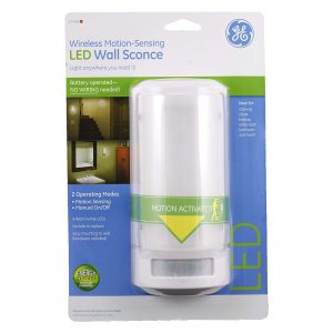 GE Wireless Motion-Sensing LED Wall Sconce - 17455