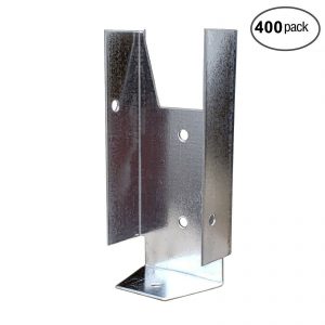 Fence Clip Bracket Hanger (400 Pack)1-9/16" W x 2-3/4" H For 2" X 4" Fence Rails