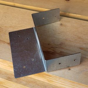 Post Beam Cap Split Triple Zinc Galvanized for 5.5" x 5.5" Wood Posts #197-36 (50 Pack)