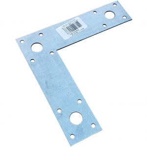 L Strap 6" Beam to Post Connection Support, Galvanized #247 (12 Pack)