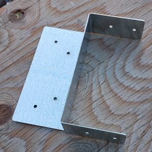 Post Beam Hinge Cap Split Triple Zinc Galvanized for 5.5" x 5.5" Wood Posts #197-36 (10 Pack)