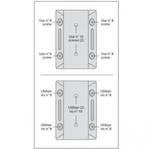 Nuvo Iron Stair Rail Connectors for Standard 2x4 Rail - Plastic Black - SRC (4 Pcs Per Pack)