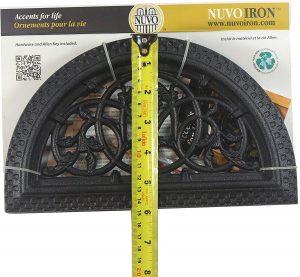 Nuvo Iron Half Round Decorative Gate, Fence Insert - ACW63