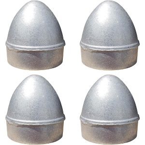 1 7/8" Aluminum Chain Link Fence Oval Style Main Post Cap (4 Pack)