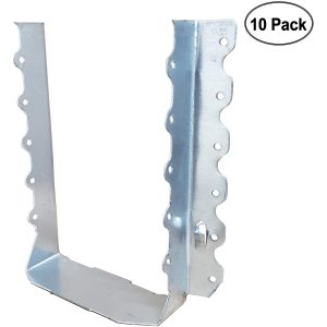 10 Pack Joist Hanger for 6" x 8-10" Nominal Lumber - 20G Galvanized Steel #228