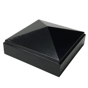 4 Pack Decorex Hardware 3" x 3" Aluminium Pyramid Post Cap for Metal Posts - Pressure Fit