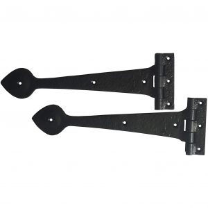 Antique Style Tee Hinge 12" Powder Coated Black (2 Pieces Per Pack)