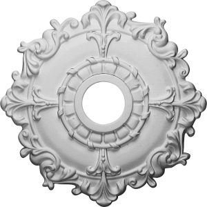 Ceiling Medallion, 18" OD x 3-5/8" ID x 1-1/2" P, Round, Polyurethane, Factory Primed - DHCM-07