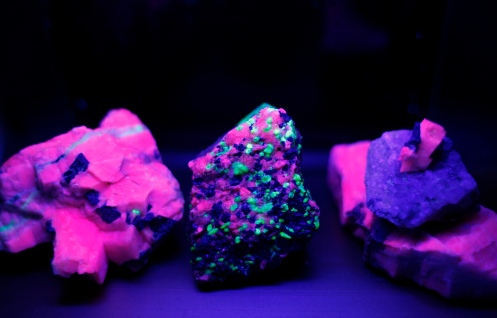 glowing rocks