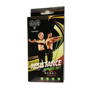 Resistance Band Set - Natural Latex - Set of 5 Bands - Increasing The Effectiveness of Exercises