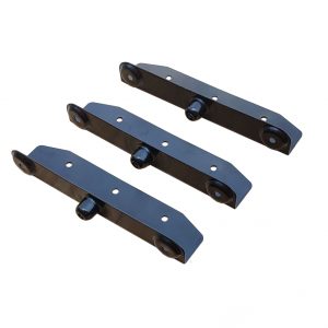 Louvers Hardware Set Black for Blinds and Shutters, Complete Kit for 11 Boards, E-Coated - DHLH-02