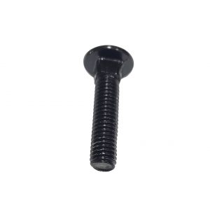 8 x 35 mm Long Carriage Bolt Set w/Hex Nut for Chain Link Fence Accessories - Black (20 Pack)