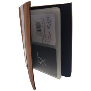 Buxton Credit - Business Card Wallet Case Holder - 32 Card Slots - Brown