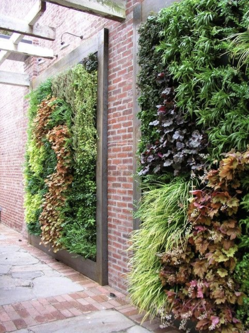 modern fence design - wall garden