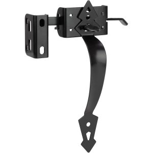 Thumb Latch for Gate and Doors - Powder Coated Black - Screws Included - DHGTL