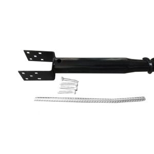 Ground Spike Post Anchor (Screw In) 27" Long - for 3.5" x 3.5" Post - Black Powder Coated - DH-GS2