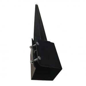 Ground Spike Post Anchor 24" Long, for 3.5" x 3.5" Posts, Black Powder Coated - DH-GS1