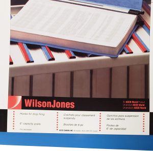 Wilson Jones 9.5" X 11" Hanging Data Binder, 6" Capacity - Blue