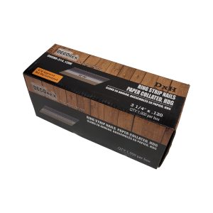 3 1/4" x 120 Ring Shank Strip Nails, Paper Collated, Hot Dip Galvanized (30-34 Degree) - 1000 pcs box (DHSNR-314.120K)