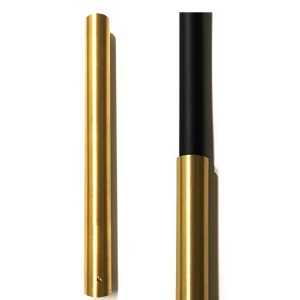 Baluster Decorative Round Tube 8" Long with Set Screw for use with 5/8" Plain Round Balusters - 10pcs - Real Brass - DH-RT8
