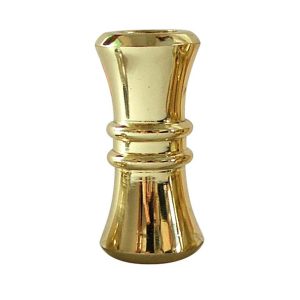 Baluster Collar Round with Set Screw for use with 5/8" Round Balusters - 10pcs - (Brass Plated) - DH-C17