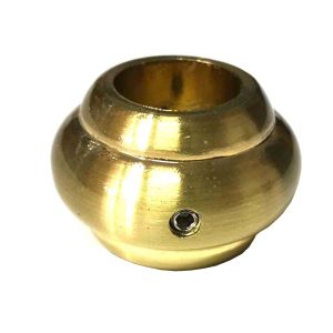 Baluster Collar Round with Set Screw for use with 5/8" Round Balusters - 10pcs - (Brass Plated) - DH-C15